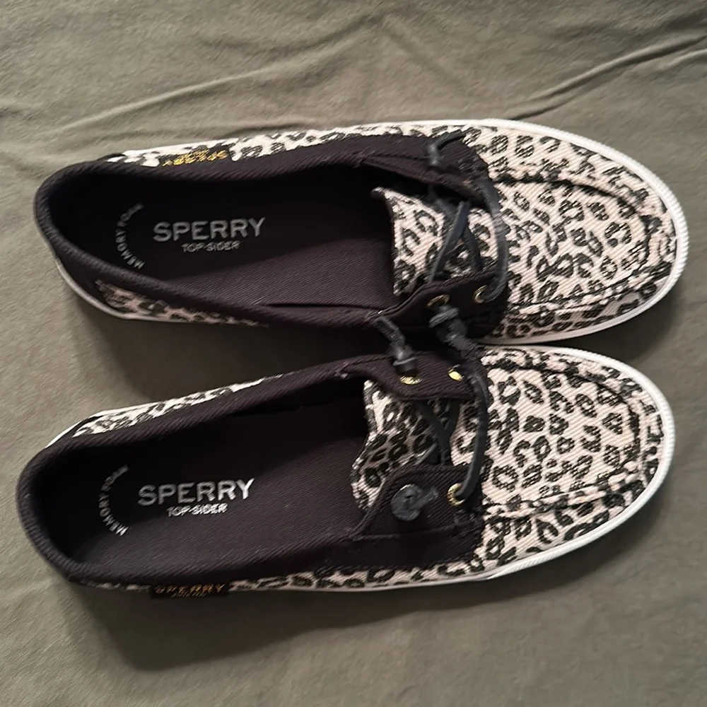 Women’s Sperry Top-Slider Leopard Sz 8